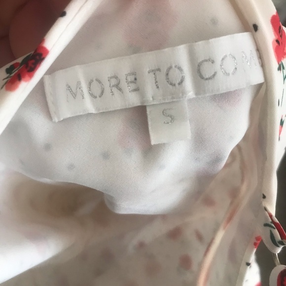 NWOT MORE TO COME Clemence Mini Dress in Red/White From Revolve Size small - Picture 10 of 12